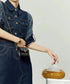 Faux Layered Denim Dress